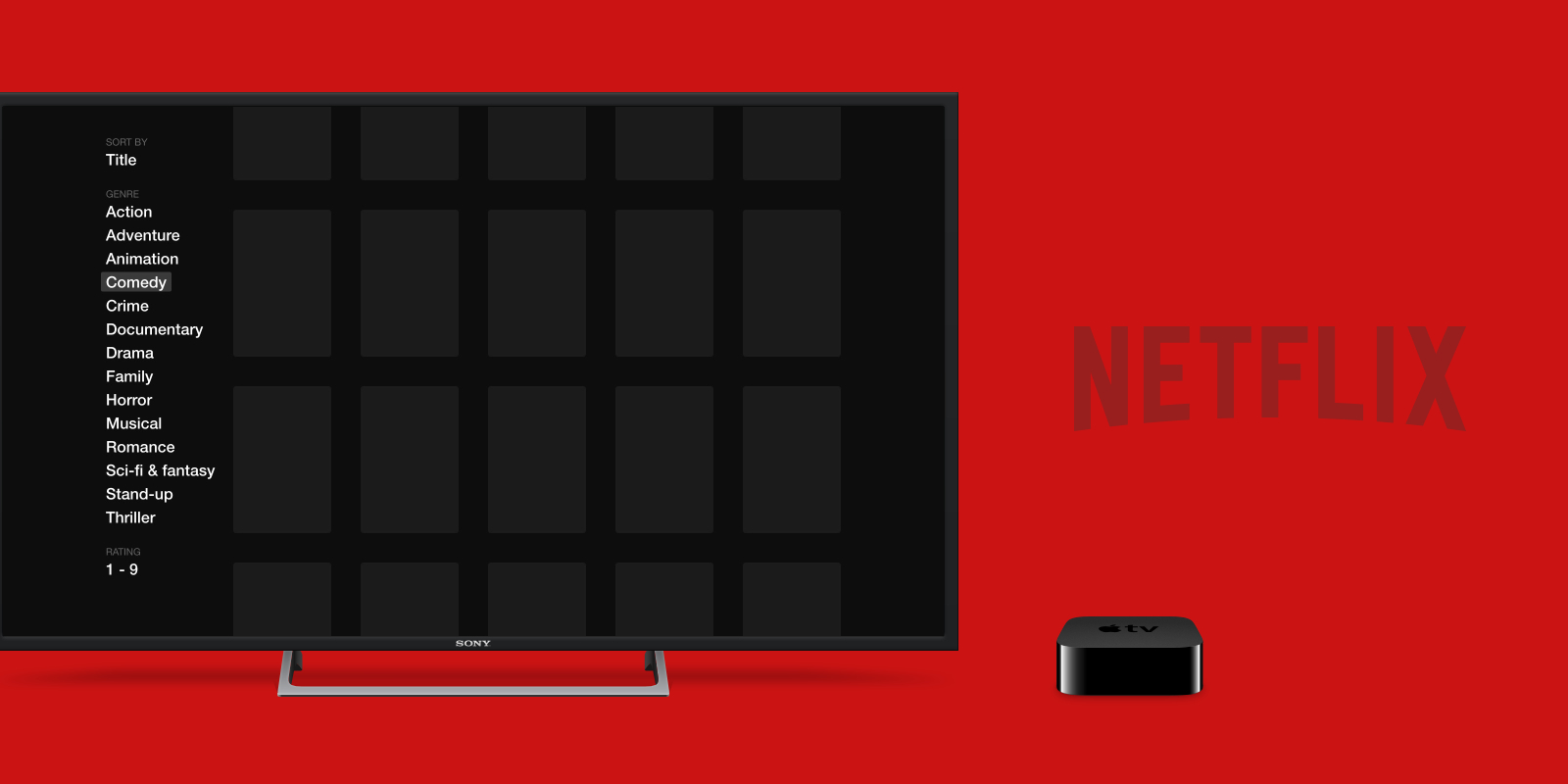 Netflix app concept